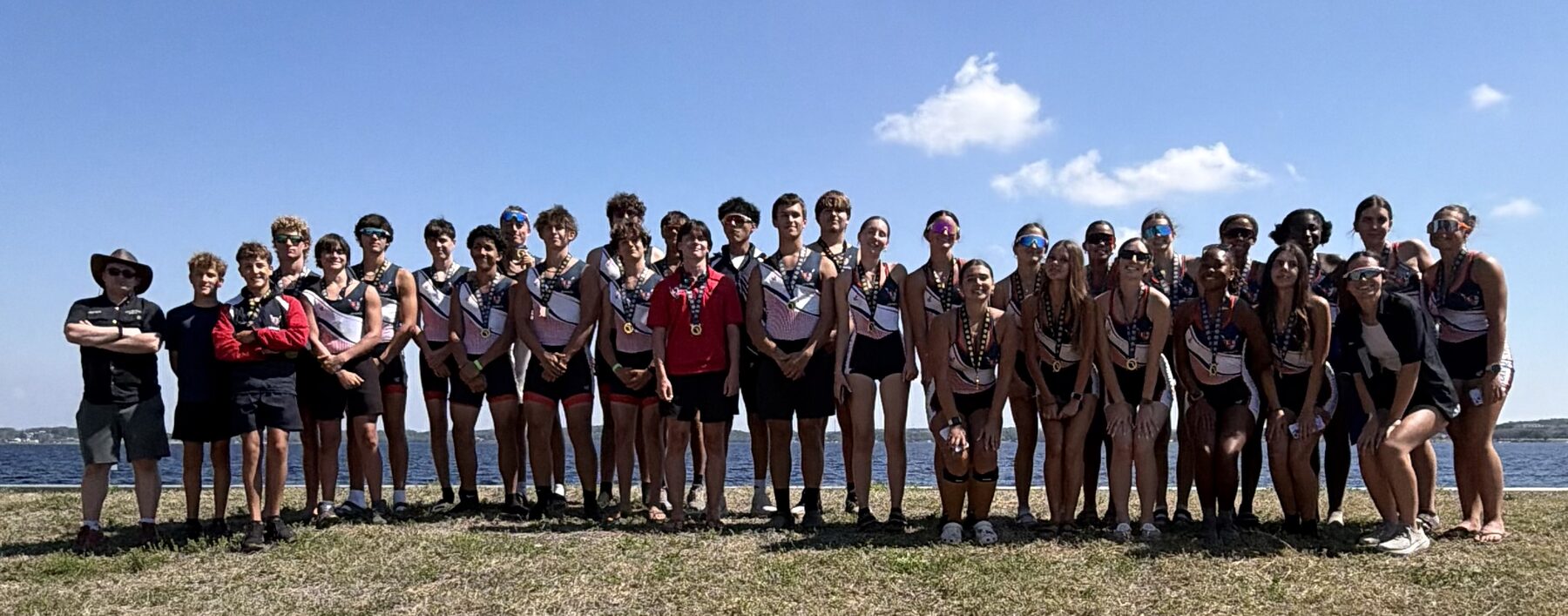 LBRA full team panoramic with medals at Clermont state championships